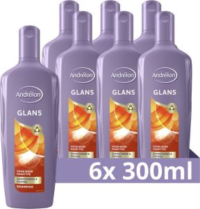 Andrélon Glans Shampoo met zomertarwe en honing – 6 x 300 ml