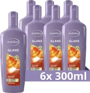 Andrélon Glans Shampoo met zomertarwe en honing – 6 x 300 ml