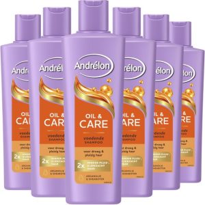 Andrélon Oil & Care Shampoo Arganolie & Sheaboter 6x250ml