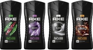 Axe 3-in-1 Douchegel – 4×250 ml assorti