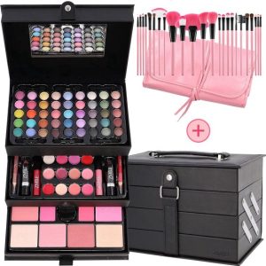 Beautycase Make-upkoffer meisjes 82-delig roze