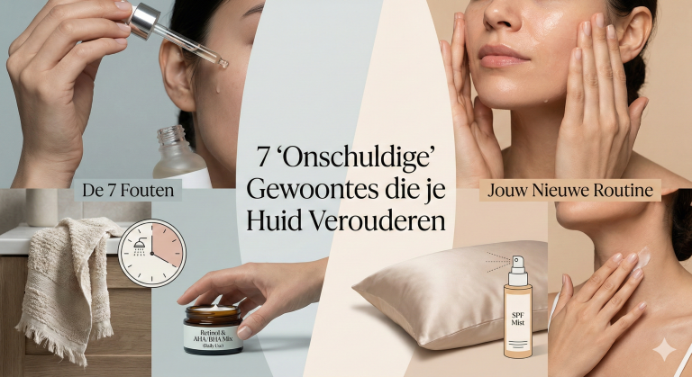 7 “Onschuldige” Gewoontes die je Huid Stiekem Verouderen (En Hoe Je Ze Stopt)