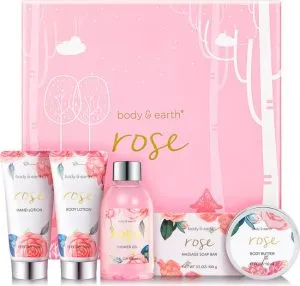 Body & Earth Rose Beauty Verwenpakket – Rozengeur