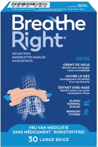 Breathe Right Anti-snurk Neusstrips – Large 30 stuks