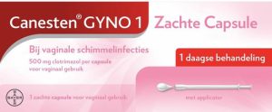 Canesten Gyno Zachte Capsule 500 mg – 1-daagse behandeling