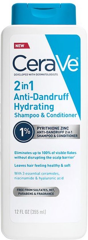 CeraVe 2-in-1 Hydraterende Shampoo-Conditioner Salicylzuur