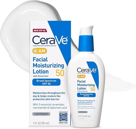 CeraVe AM Hydraterende Lotion SPF 50 – 89 ml