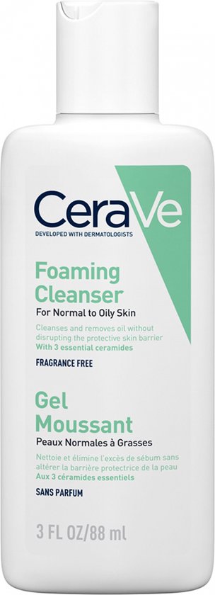 CeraVe Foaming Cleanser – normale tot vette huid, 88 ml