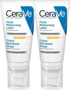 CeraVe Hydraterende Gezichtscrème SPF 50 – 2 x 52 ml