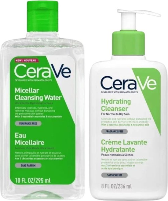 CeraVe Hydraterende reinigingsset – 295+236 ml