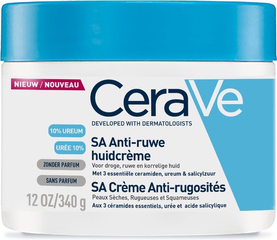 CeraVe SA Crème voor droge, ruwe huid – 340 ml