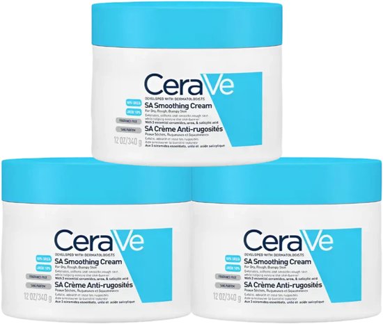 CeraVe SA Smoothing Cream – 3 x 340 g