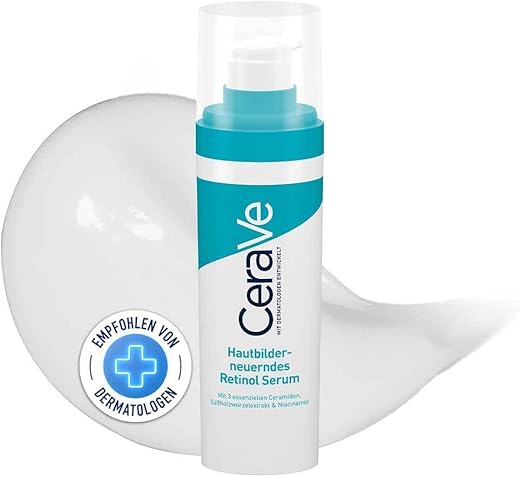Cerave Retinol serum tegen markeringen na onvolkomenheden | 30 ml | verrijkt met retinol voor onvolkomenheden van de huid met hyperpigmentatie na ontstekingswerking. Parfumvrij en hypoallergeen