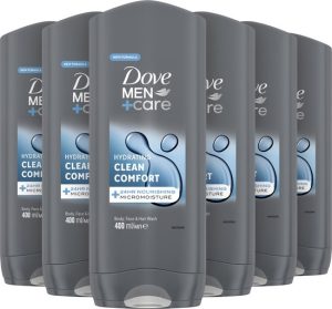 Dove 3-in-1 Douchegel Clean Comfort – 6 x 400 ml