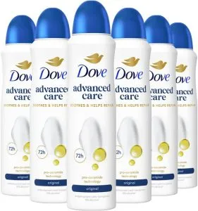 Dove Advanced Care Antitranspirant Spray – Original 6x150ml