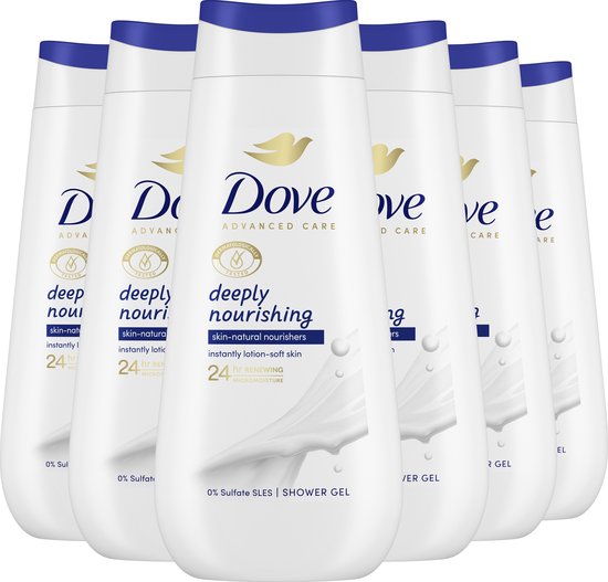 Dove Advanced Care Diep voedende douchegel – 6 x 225 ml