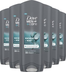 Dove Men+Care 3-in-1 Douchegel Eucalyptus + Mint 6×250 ml