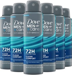 Dove Men+Care Antitranspirant Spray Clean Comfort 6×150ml