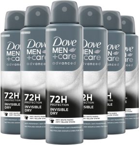 Dove Men+Care Antitranspirant Spray – Invisible Dry, 6x150ml