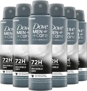 Dove Men+Care Antitranspirant Spray – Invisible Dry, 6x150ml