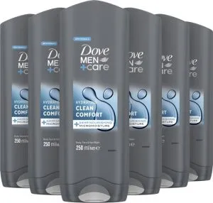 Dove Men+Care Clean Comfort 3-in-1 Douchegel - 6x250 ml