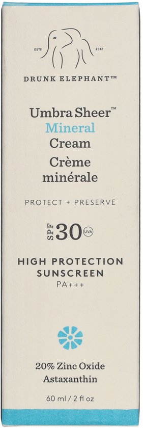 Drunk Elephant Umbra Sheer Mineralcrème – SPF 30