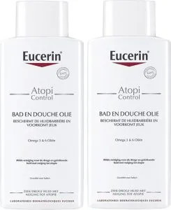 Eucerin AtopiControl Bad- en doucheolie – 2 x 400 ml