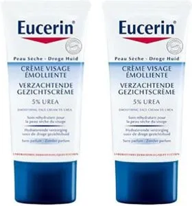 Eucerin Urea Gezichtscrème 5% voor Droge Huid – 2x50ml