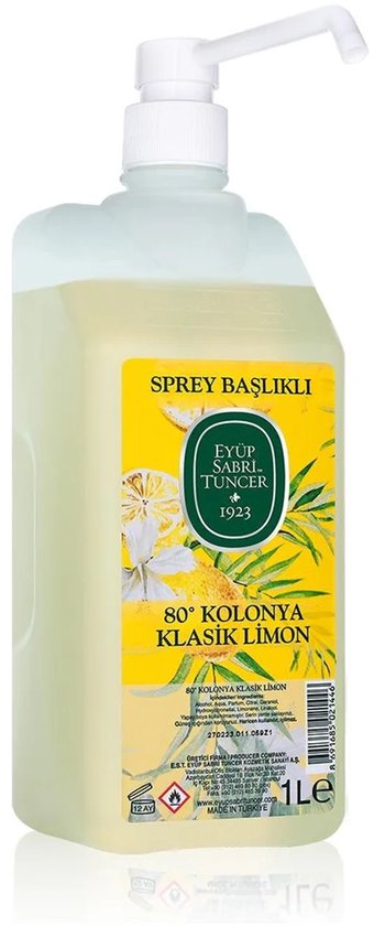 Eyüp Sabri Tuncer Citroen Eau de Cologne met pomp – 1000 ml