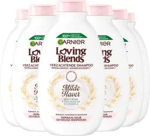 Garnier Loving Blends Milde Haver Shampoo – 6×300 ml