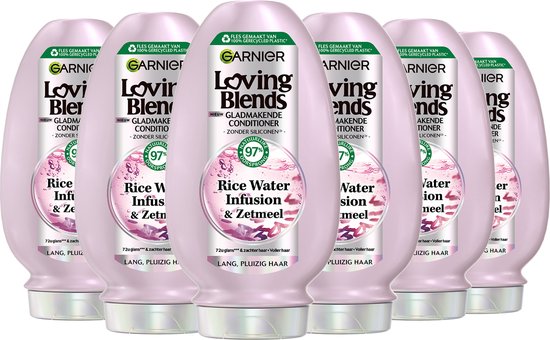 Garnier Loving Blends Rice Water Conditioner – 6 x 250 ml
