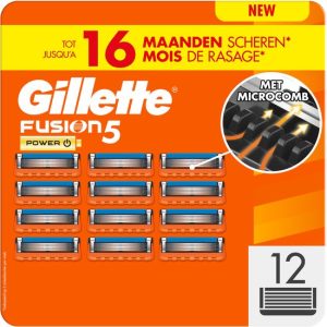 Gillette Fusion5 Power Scheermesjes – 12 stuks