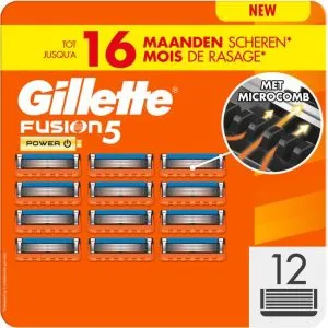 Gillette Fusion5 Power Scheermesjes – 12 stuks