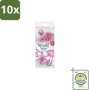 Gillette Simply Venus Wegwerpscheermesjes – 10x, 5 mesjes