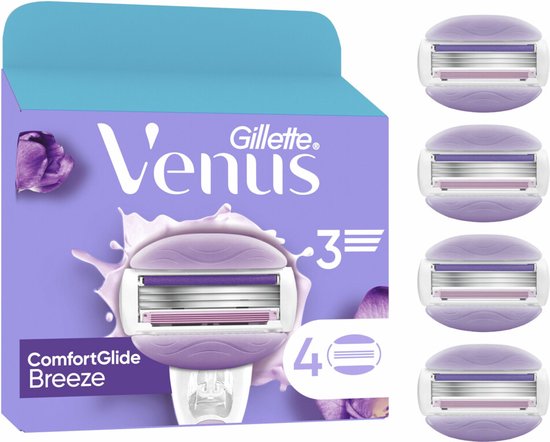 Gillette Venus ComfortGlide Breeze scheermesjes – 4 stuks