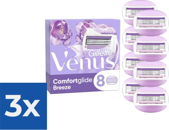 Gillette Venus Comfortglide Breeze Scheermesjes – 8 stuks