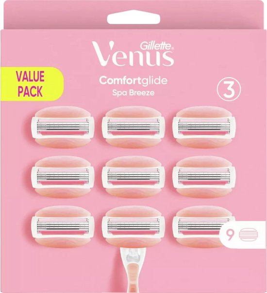 Gillette Venus Comfortglide Spa Breeze – 9 navulmesjes