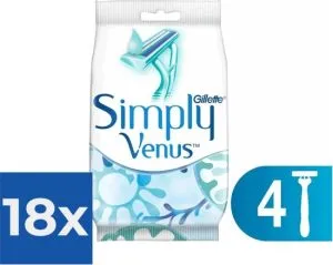 Gillette Venus Simply Smooth scheermesjes – 4 x 18 stuks