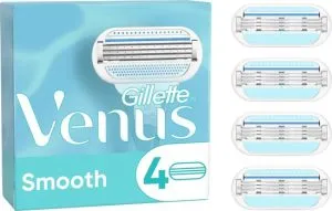 Gillette Venus Smooth Scheermesjes – 4 navulmesjes