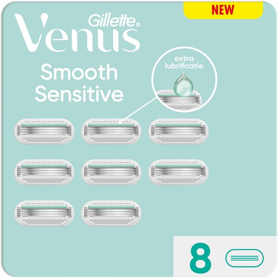 Gillette Venus Smooth Sensitive Scheermesjes – 8 stuks