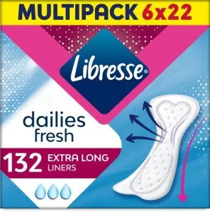 Libresse Extra lange inlegkruisjes – 132 stuks