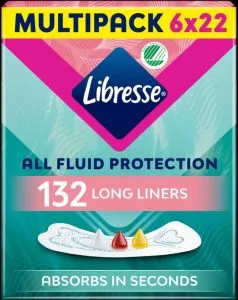 Libresse Inlegkruisjes Extra Protection Long - 6x22 stuks