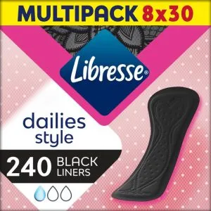 Libresse Inlegkruisjes Normaal - Zwart 240 stuks