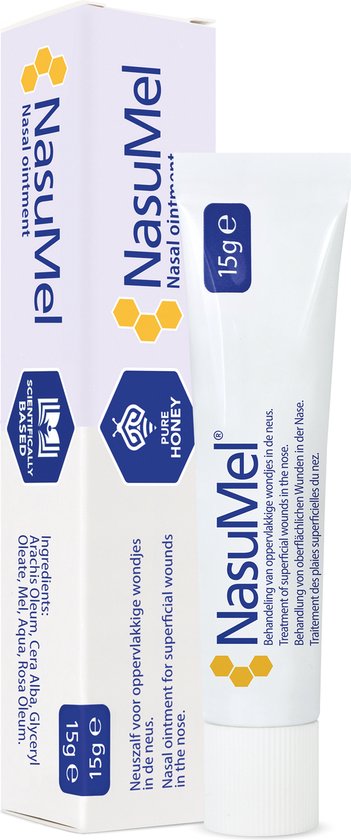 NasuMel Neuszalf met zuivere honing – 15 g
