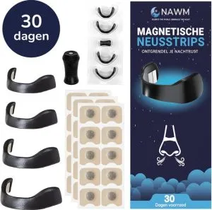 Nawm Magnetische Neusstrips tegen Snurken – 30 paar