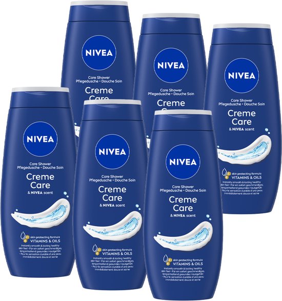 Nivea Crème Care douchecrème – 6 x 250 ml