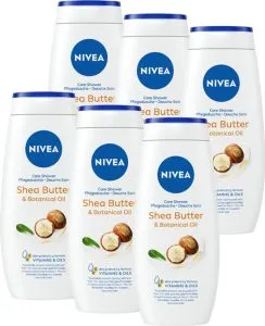 Nivea Douchegel Sheaboter en Botanische Olie – 6 x 250 ml