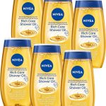 Nivea Natural Shower Oil Hydraterende doucheolie 6x200 ml