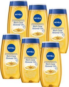 Nivea Natural Shower Oil Hydraterende doucheolie 6×200 ml