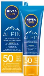 Nivea Sun Gezicht Alpin Zonnecrème SPF 50+ – 50 ml
